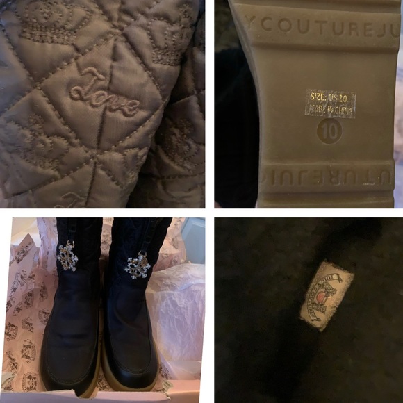 ❄️ Y2K Juicy Couture SNOWFLAKE Wedge Snow Boots FINAL PRICE - Picture 4 of 9